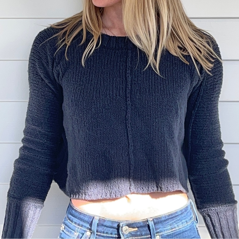 Navy Blue crop Sweater
